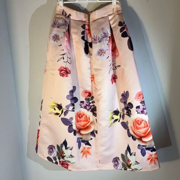 Closet London Pouf Box Pleat Midi Floral Skirt, 4 - Picture 13 of 14